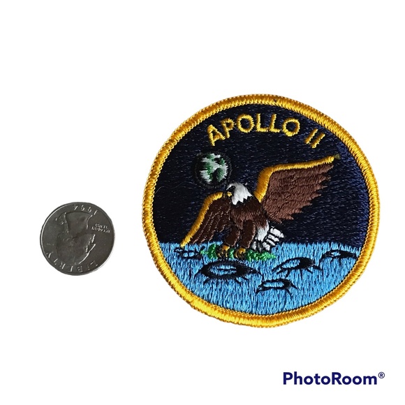 Original Vintage 1969 Apollo 11 Mission Patch - New - Picture 4 of 7